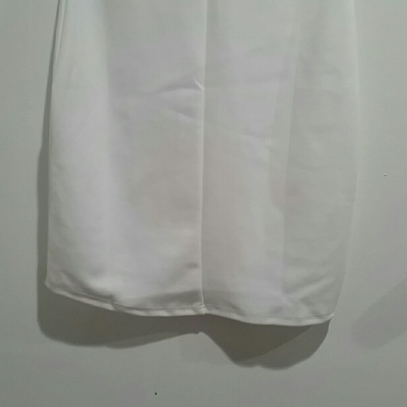 White Cold Shoulder Dress - Picture 5 of 6